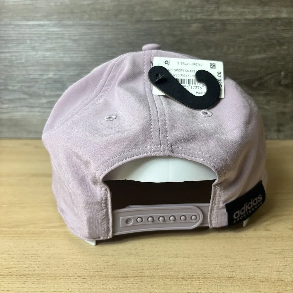 Adidas Hat Cap Snap Back Fig Purple Performance Gym AEROREADY UPF 50 NWT
